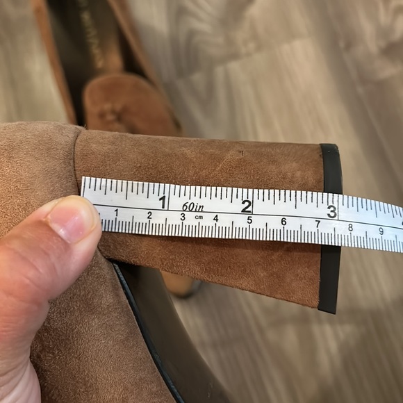 STUART WEITZMAN SUEDE PENNY LOAFER POINTY TOED PUMPS SIZE 11 EEEUC - Picture 7 of 11